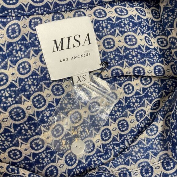 Misa Los AngelesLillian Printed Ruffle Mini‎ Shirtdress Women Size XS - Picture 10 of 12